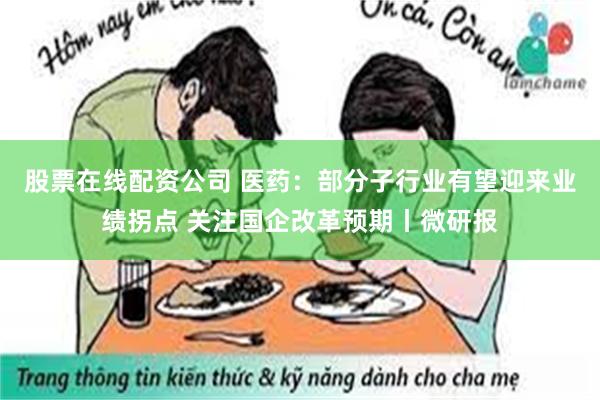 股票在线配资公司 医药：部分子行业有望迎来业绩拐点 关注国企改革预期丨微研报