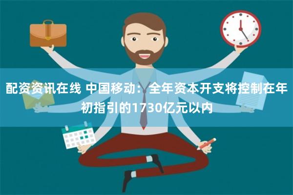 配资资讯在线 中国移动：全年资本开支将控制在年初指引的1730亿元以内