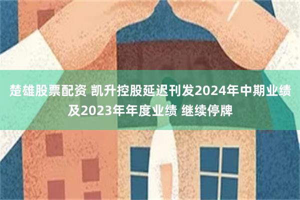 楚雄股票配资 凯升控股延迟刊发2024年中期业绩及2023年年度业绩 继续停牌