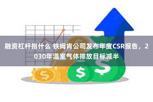 融资杠杆指什么 铁姆肯公司发布年度CSR报告，2030年温室气体排放目标减半