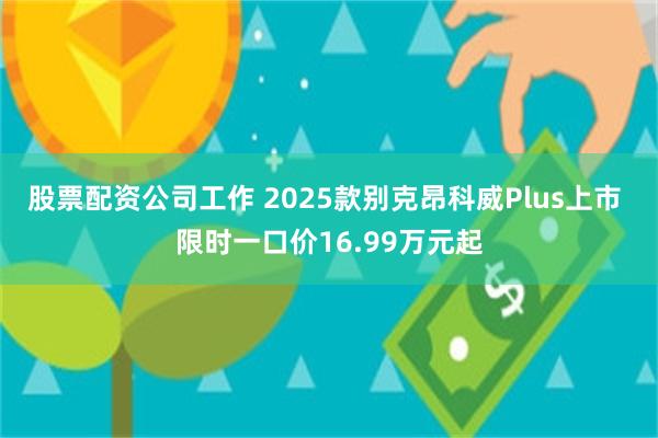 股票配资公司工作 2025款别克昂科威Plus上市 限时一口