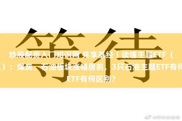 炒股配资入门知识网 共享基经丨读懂主题ETF（五十五）：煤炭、石油板块涨幅居前，3只石油主题ETF有何区别？